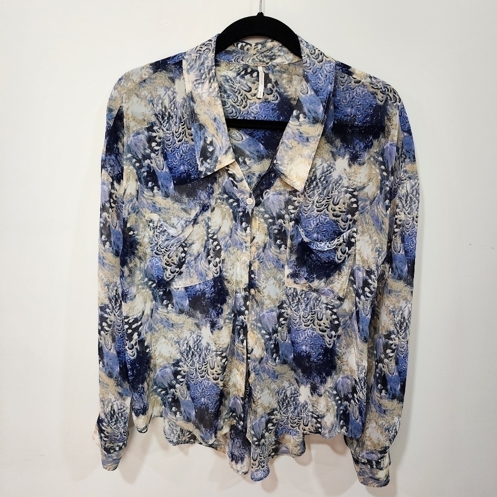 Free People easy rider blouse, size S/P